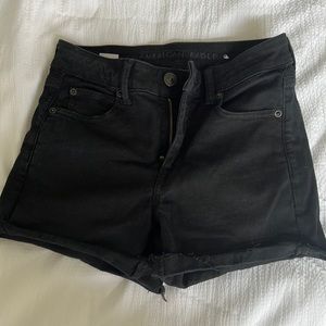 American eagle black shorts